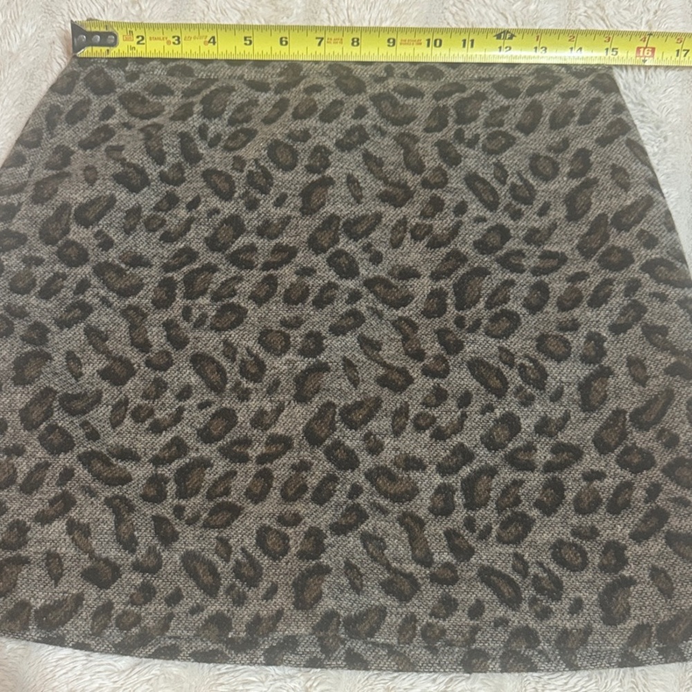 LOFT Black and Brown Animal Print Pencil Skirt - Size 6P - Picture 6 of 12